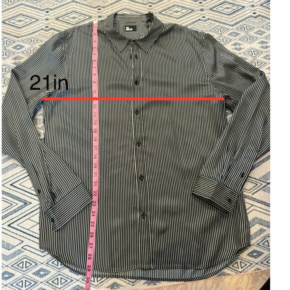 The Kooples Micro Stripe Button-Up Shirt – Size L - Picture 2 of 4